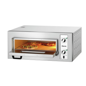 NT 501 Bartscher pizzauuni: 4 pizzan samanaikainen paistaminen jopa 450 °C:ssa