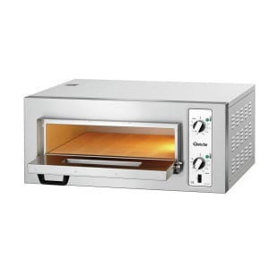 NT 501 Bartscher pizzauuni: 4 pizzan samanaikainen paistaminen jopa 450 °C:ssa