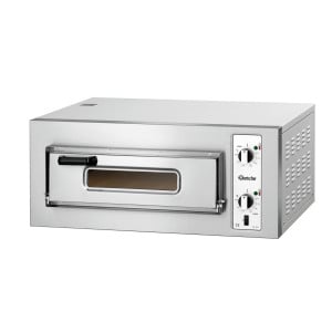 NT 501 Bartscher pizzauuni: 4 pizzan samanaikainen paistaminen jopa 450 °C:ssa