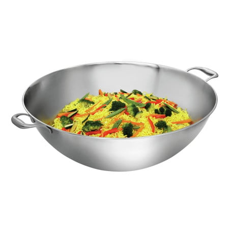 Professional Bartscher wok pan - Stainless steel - 22L