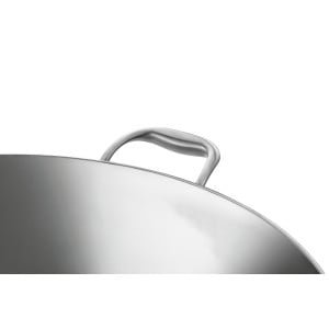 Ammattimainen Bartscher wok-pannu - Ruostumaton teräs - 22L