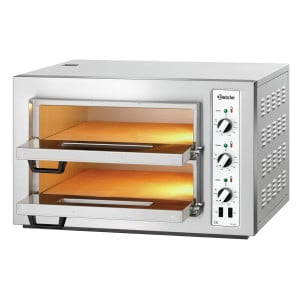 Oven pizza NT 502 Bartscher: Professional double oven for 8 pizzas