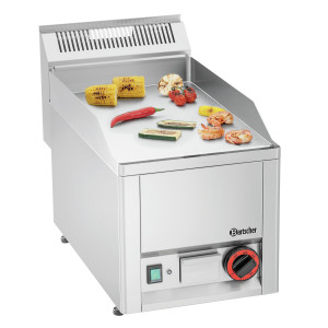 Plancha GPL 320E-G Bartscher: Plaque lisse chromée et puissance 3000W