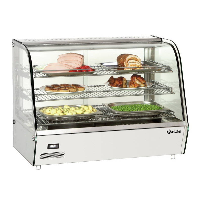 Bartscher DeliPlus II heated display case in stainless steel