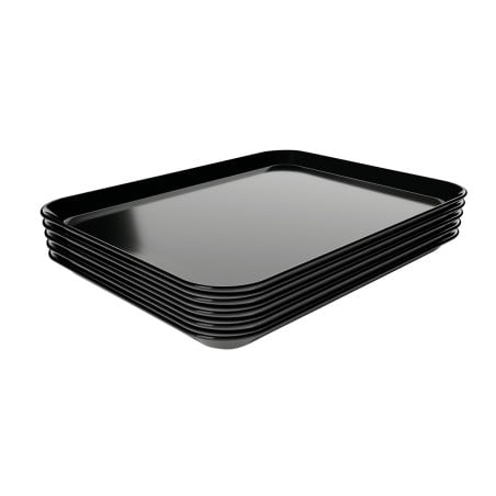 Plat de présentation noir en mélamine 210x280 mm Bartscher - Élégance et professionnalisme en cuisine