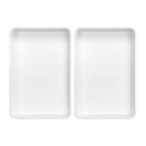 Presentation dish 17W-280x420 in white melamine - Bartscher