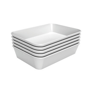 Bartscher presentation dish 60W-210x280 in white melamine