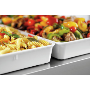 High-quality white melamine presentation dish - Bartscher