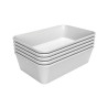 Presentation dish 80W-190x300 in white melamine - Bartscher