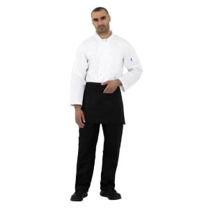 Keittiön valkoinen unisex-takki pitkillä hihoilla Vegas - Koko L - Whites Chefs Clothing - Fourniresto