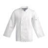 Unisex White Long Sleeve Vegas Kitchen Jacket - Size S - Whites Chefs Clothing - Fourniresto