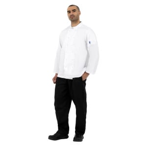 Veste De Cuisine Mixte Blanche À Manches Longues Vegas - Taille S - Whites Chefs Clothing - Fourniresto