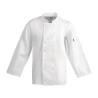 Keittiön valkoinen unisex-takki pitkillä hihoilla Vegas - Koko Xs - Whites Chefs Clothing - Fourniresto