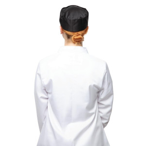 Kockmössa i svart polycotton - Storlek S 55,9 cm - Whites Chefs Clothing - Fourniresto