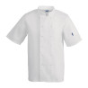 Keittiöpaita unisex valkoinen lyhythihainen Vegas - Koko M - Whites Chefs Clothing - Fourniresto