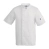 Unisex White Short Sleeve Vegas Kitchen Jacket - Size S - Whites Chefs Clothing - Fourniresto