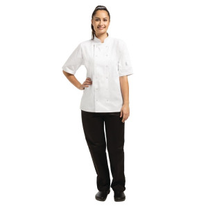 Unisex White Short Sleeve Vegas Kitchen Jacket - Size XL - Whites Chefs Clothing - Fourniresto