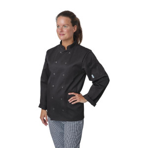 Unisex Black Long Sleeve Vegas Chef Jacket - Size XXL - Whites Chefs Clothing