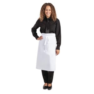 Standard valkoinen esiliina 914 x 762 mm - Whites Chefs Clothing - Fourniresto