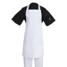 Esiliina Bavette Valkoinen 711 X 656 Mm - Whites Chefs Clothing - Fourniresto