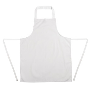 Esiliina Bavette Valkoinen 711 X 656 Mm - Whites Chefs Clothing - Fourniresto