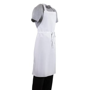 Esiliina Bavette Valkoinen - Koko XL 915 x 1066 mm - Whites Chefs Clothing - Fourniresto