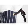 Esiliina taskulla, raidallinen sinivalkoinen 965 x 710 mm - Whites Chefs Clothing - Fourniresto