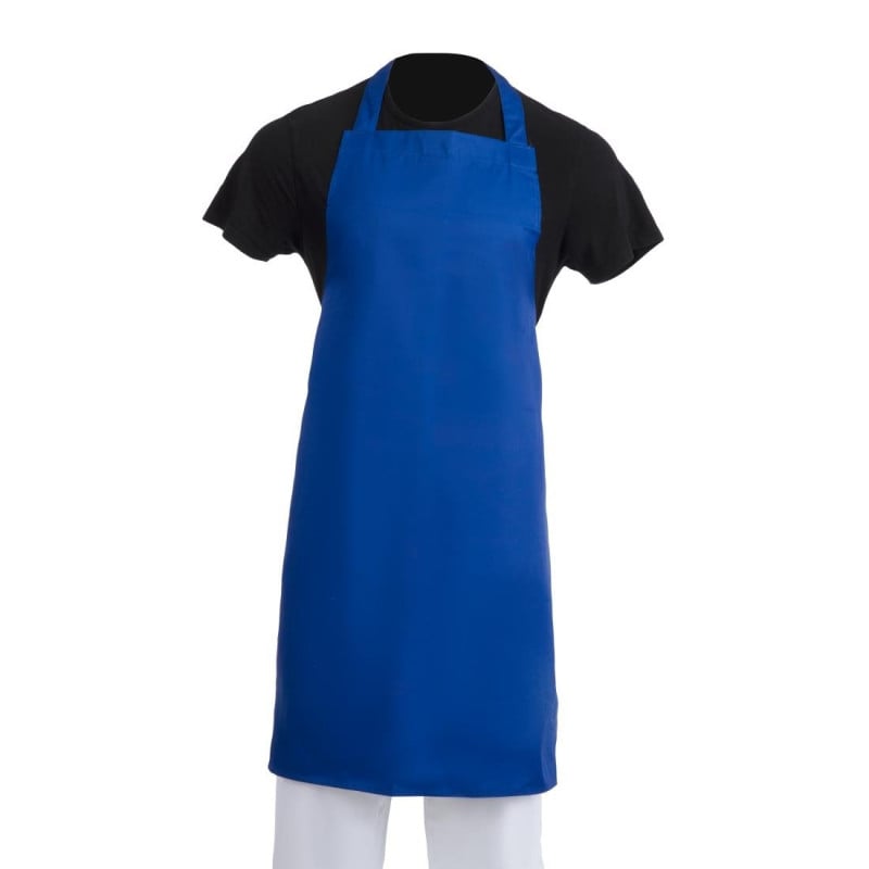 Apron Bib Royal Blue 710 X 970 Mm - Whites Chefs Clothing - Fourniresto