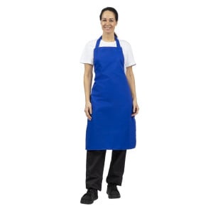 Tabier Bavette Bleu Roi 710 X 970 Mm - Whites Chefs Clothing - Fourniresto