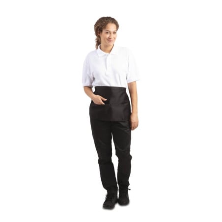 Förkläde Bartender Svart Med Fickor - One Size - Whites Chefs Clothing - Fourniresto