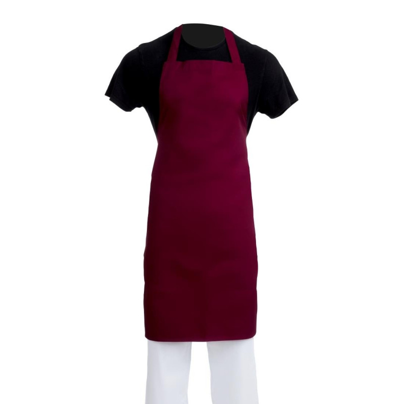 Esiliina Bavette Bordeaux Polykotonista 710 x 970 mm - Whites Chefs Clothing - Fourniresto