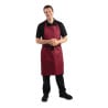 Esiliina Bavette Bordeaux Polykotonista 710 x 970 mm - Whites Chefs Clothing - Fourniresto