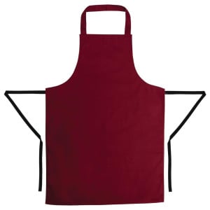 Esiliina Bavette Bordeaux Polykotonista 710 x 970 mm - Whites Chefs Clothing - Fourniresto