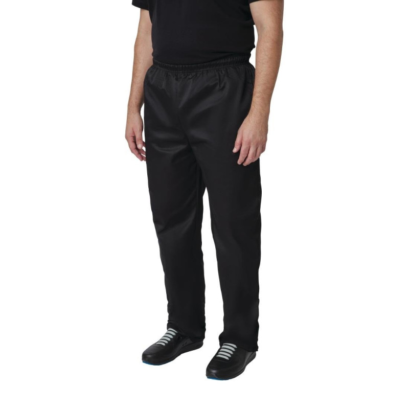 Pantalon De Cuisine Mixte Noir Vegas - Taille L - Whites Chefs Clothing