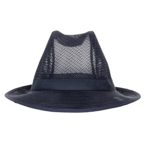 Chapeau Trilby Bleu Marine Avec Résille - Taille L 590 Mm - FourniResto - Fourniresto