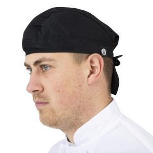 Bandana Kock Svart I Polycotton - Chef Works - Fourniresto