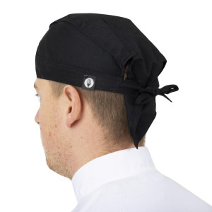 Bandana Kock Svart I Polycotton - Chef Works - Fourniresto