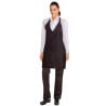 Esiliina Bavette Tuxedo Musta Polykotonista 698 x 838 mm - Chef Works - Fourniresto