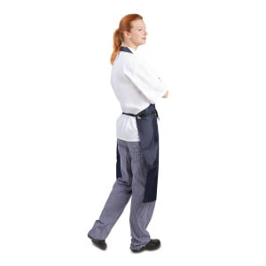 Förkläde med ficka Vattenavvisande Blå 1016 x 711 mm - Whites Chefs Clothing - Fourniresto