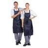 Tablier Bavette Déperlant Bleu 1016 X 711 Mm - Whites Chefs Clothing - Fourniresto