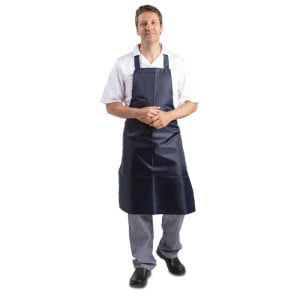 Tablier Bavette Déperlant Bleu 1016 X 711 Mm - Whites Chefs Clothing - Fourniresto