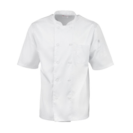 White Unisex Montreal Cool Vent Chef Jacket - Size Xs - Chef Works - Fourniresto