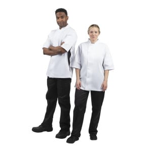 Keittiöpaita Unisex Valkoinen Nevada - Koko L - Whites Chefs Clothing - Fourniresto