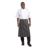 Tablier De Cuisine Rayé Blanc Et Noir 760 X 970 Mm - Whites Chefs Clothing - Fourniresto