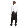 Tablier Standard Noir En Polycoton 914 X 762 Mm - Whites Chefs Clothing - Fourniresto