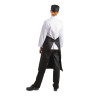 Standard-musta polykotoninen esiliina 914 x 762 mm - Whites Chefs Clothing - Fourniresto