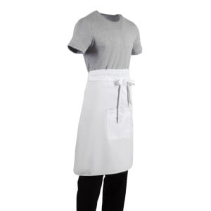 Tarjoilijan standardi valkoinen esiliina 1000 x 700 mm - Whites Chefs Clothing - Fourniresto