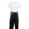 Tarjoilijan lyhyt antrasiitinharmaa polykotoninen esiliina 750 x 373 mm - Whites Chefs Clothing - Fourniresto