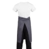 Kockförkläde i antracitgrått i 1000 x 700 mm - Whites Chefs Clothing - Fourniresto