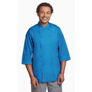 Unisex Blue Kitchen Jacket - Size M - Chef Works - Fourniresto